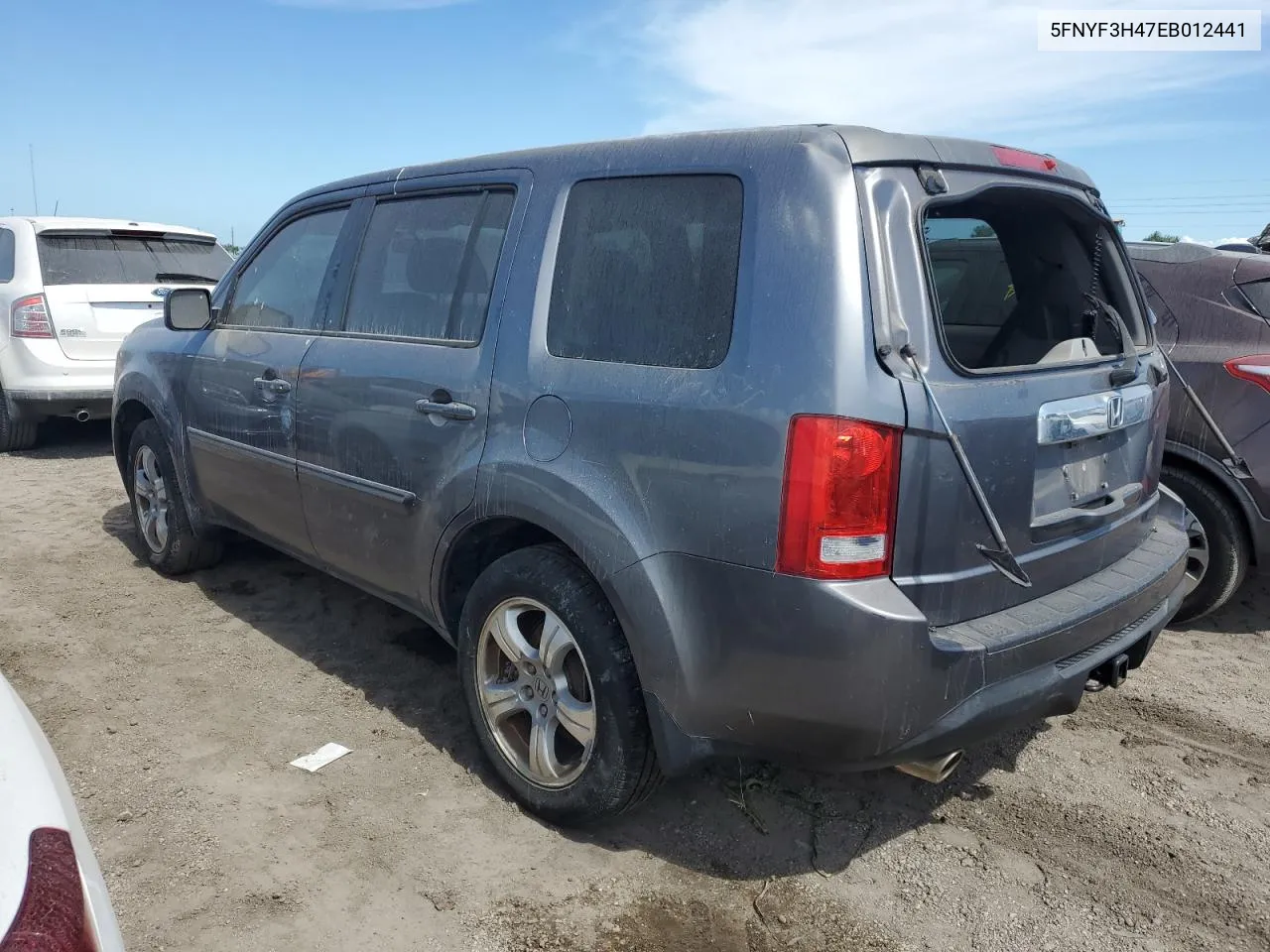 2014 Honda Pilot Ex VIN: 5FNYF3H47EB012441 Lot: 75513404