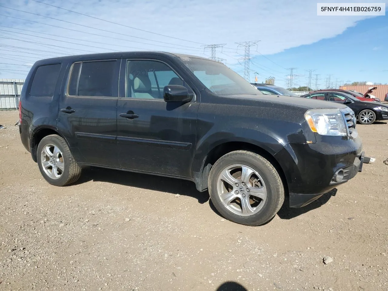 5FNYF4H41EB026759 2014 Honda Pilot Ex