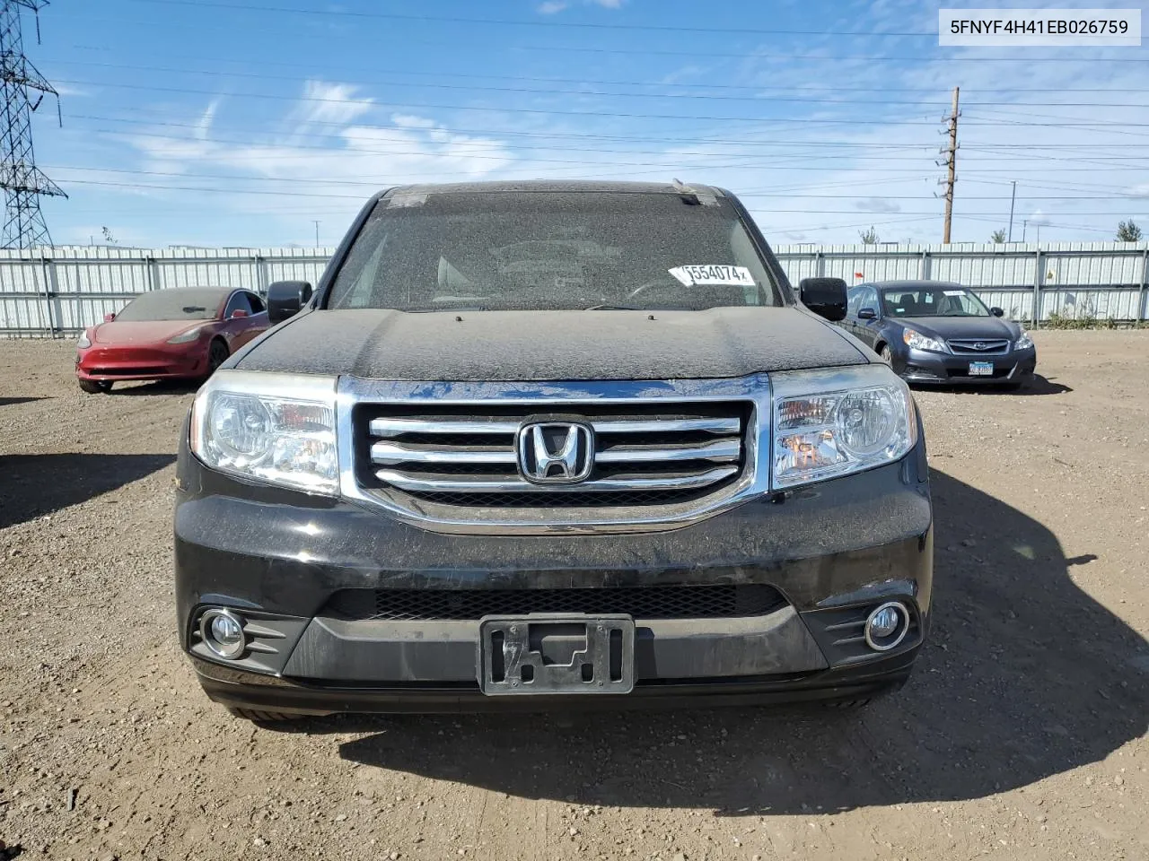 2014 Honda Pilot Ex VIN: 5FNYF4H41EB026759 Lot: 75554074