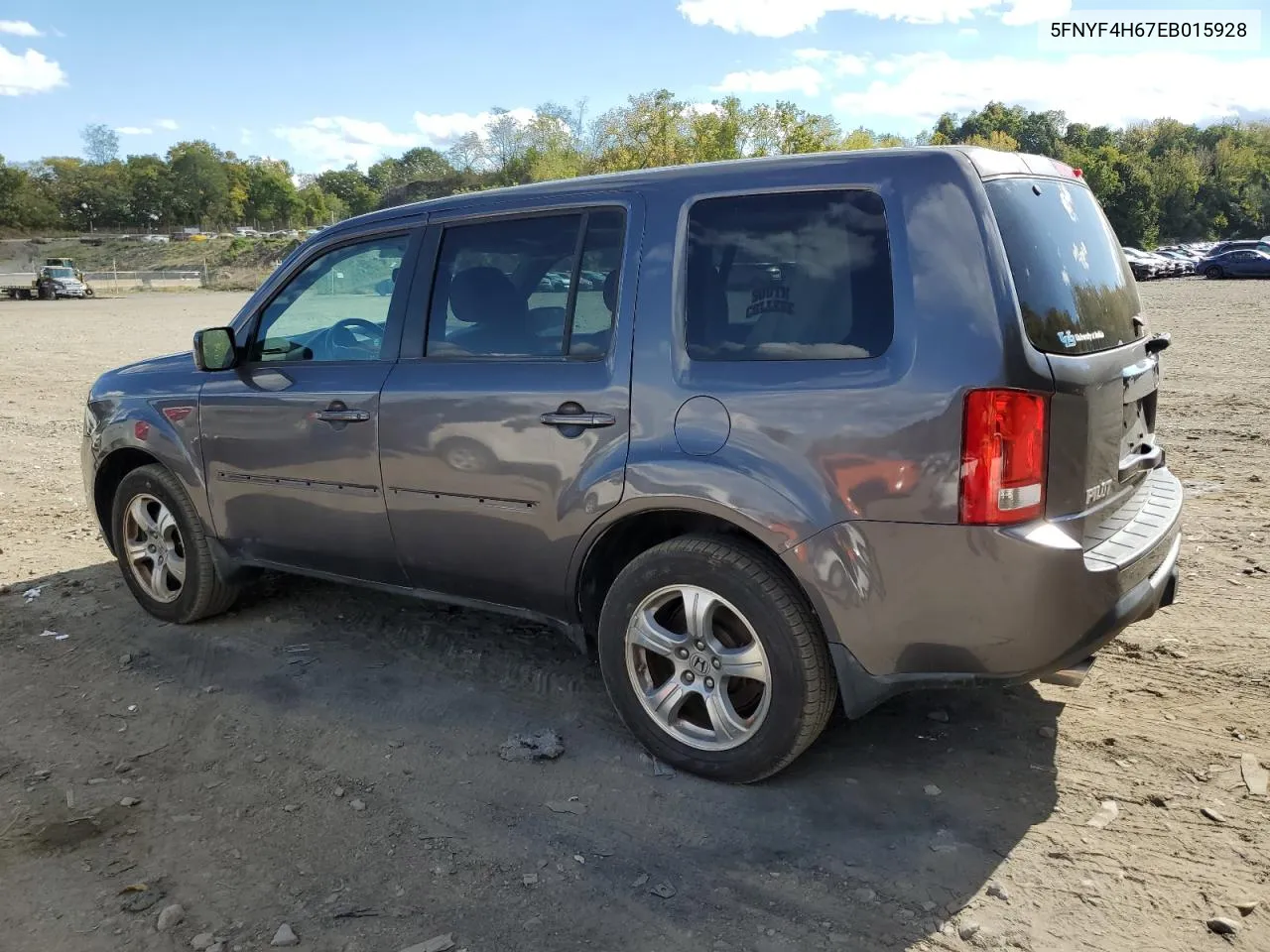 5FNYF4H67EB015928 2014 Honda Pilot Exl