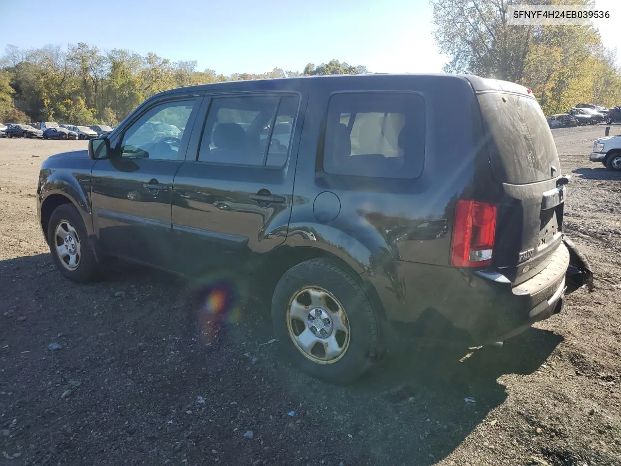 2014 Honda Pilot Lx VIN: 5FNYF4H24EB039536 Lot: 75736604