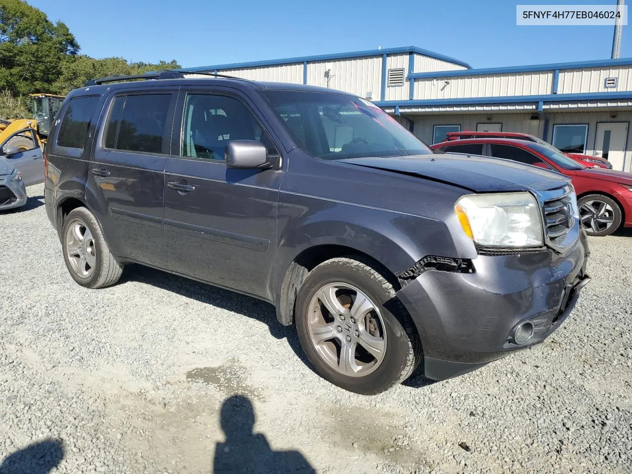 2014 Honda Pilot Exln VIN: 5FNYF4H77EB046024 Lot: 75832624