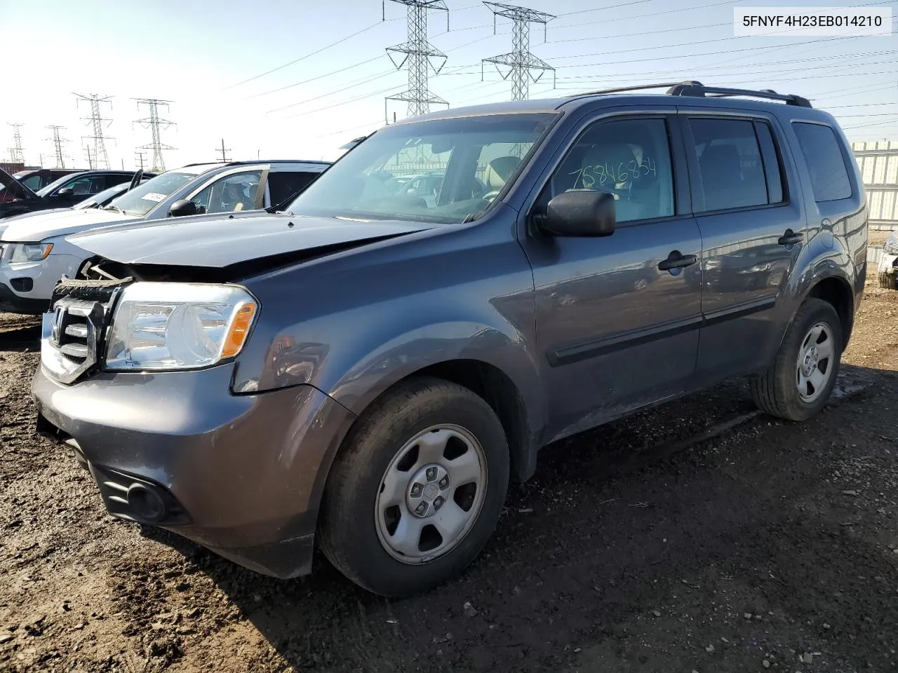 2014 Honda Pilot Lx VIN: 5FNYF4H23EB014210 Lot: 75846854