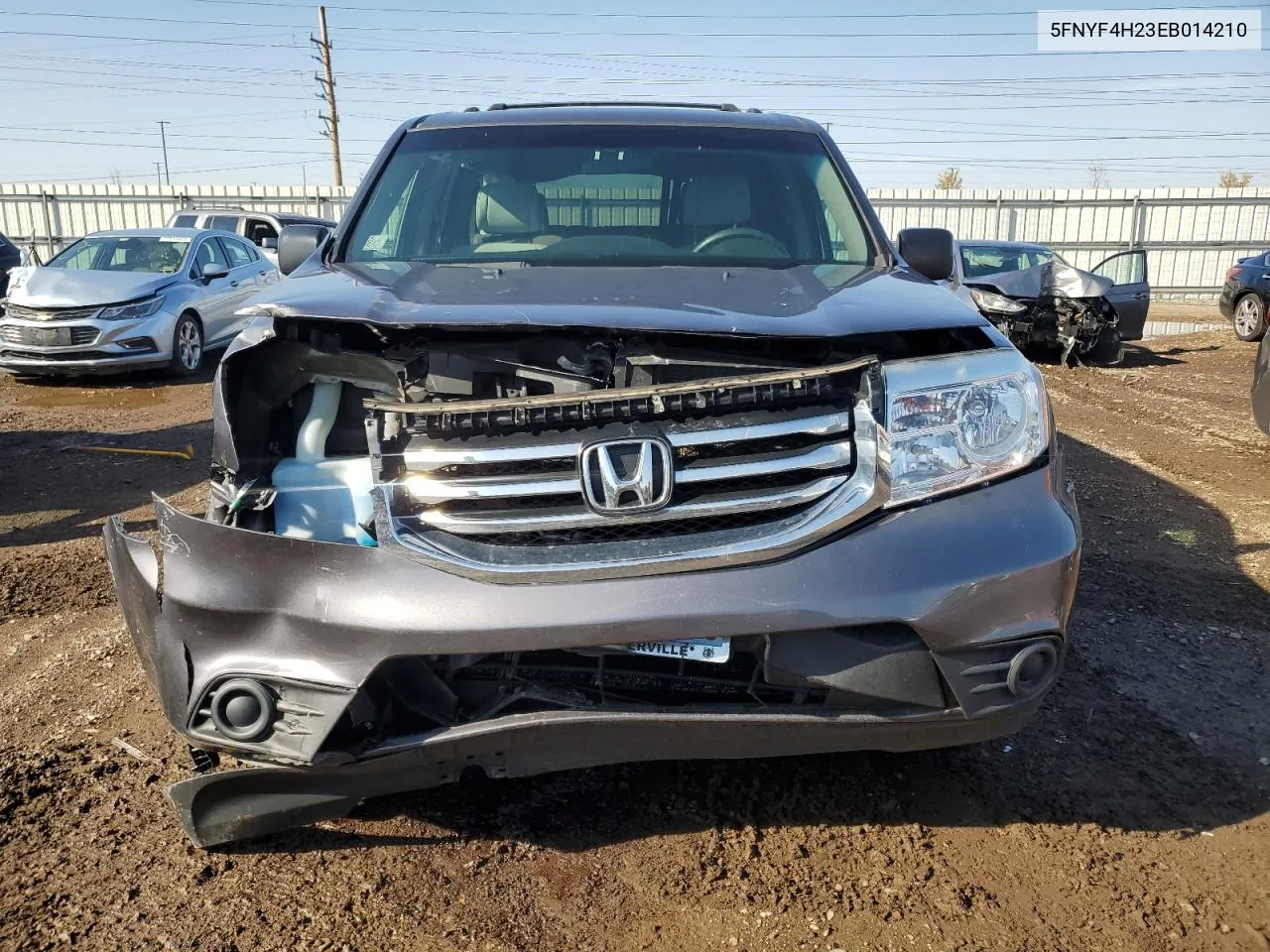 2014 Honda Pilot Lx VIN: 5FNYF4H23EB014210 Lot: 75846854