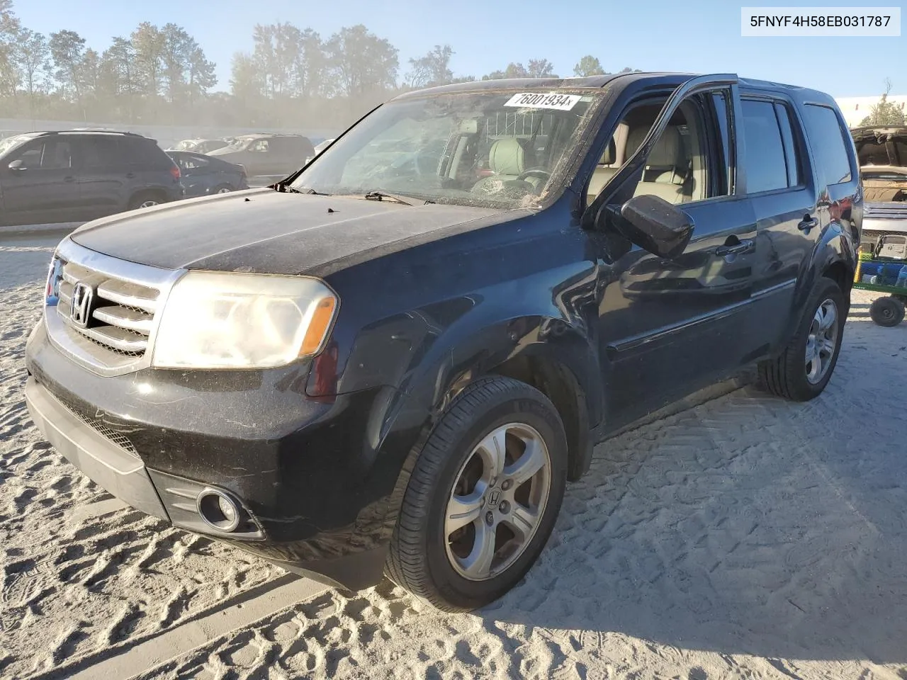 2014 Honda Pilot Exl VIN: 5FNYF4H58EB031787 Lot: 76001934