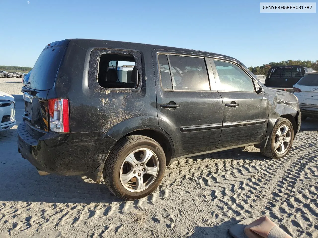 2014 Honda Pilot Exl VIN: 5FNYF4H58EB031787 Lot: 76001934