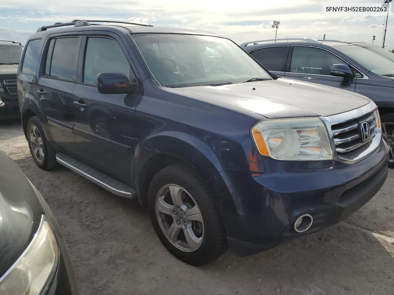 2014 Honda Pilot Exl VIN: 5FNYF3H52EB002263 Lot: 76262934