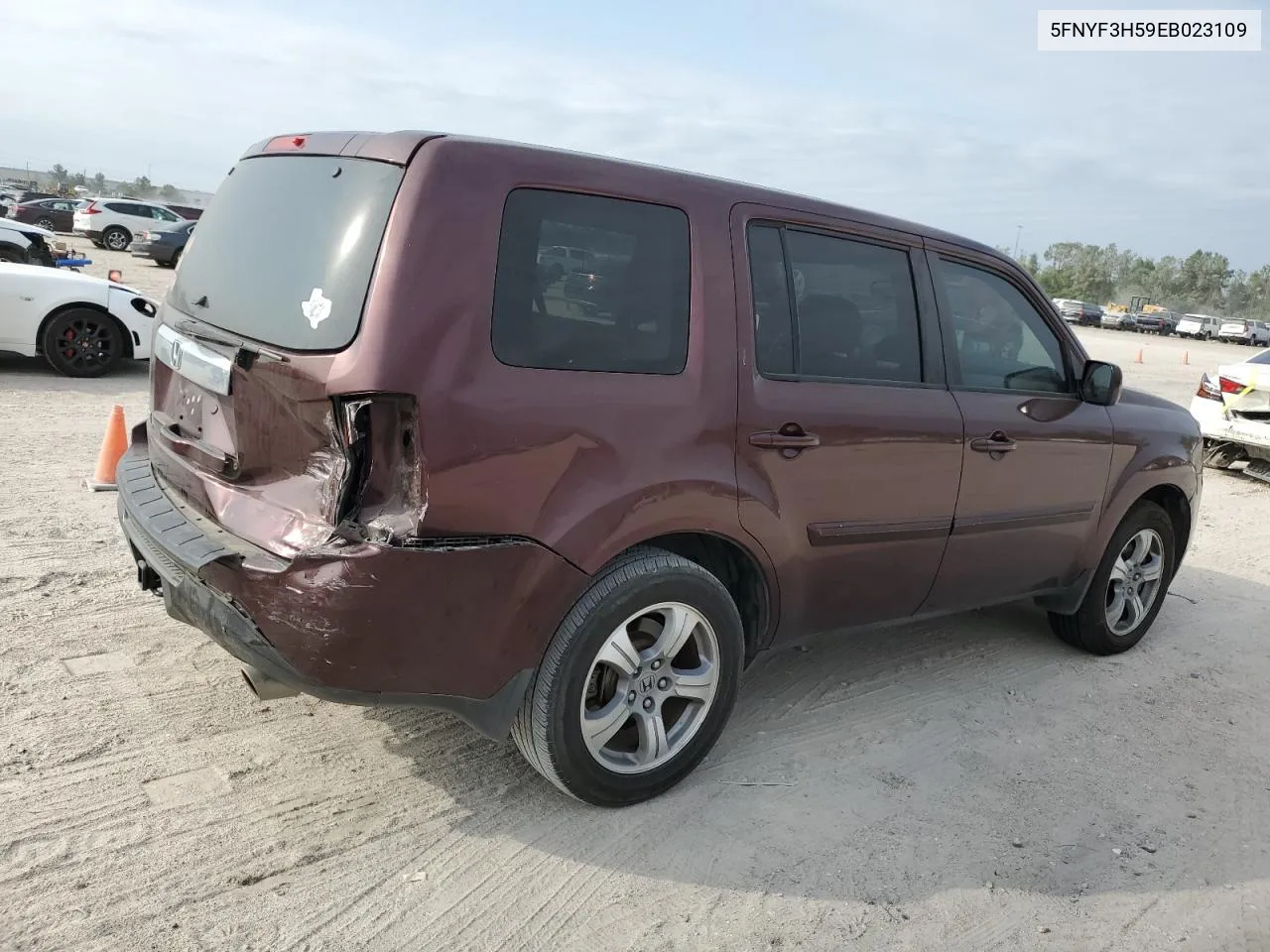 2014 Honda Pilot Exl VIN: 5FNYF3H59EB023109 Lot: 76459694