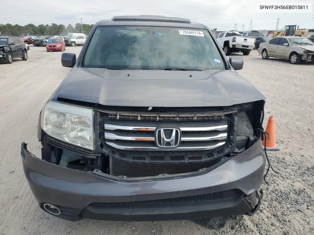 5FNYF3H56EB015811 2014 Honda Pilot Exl