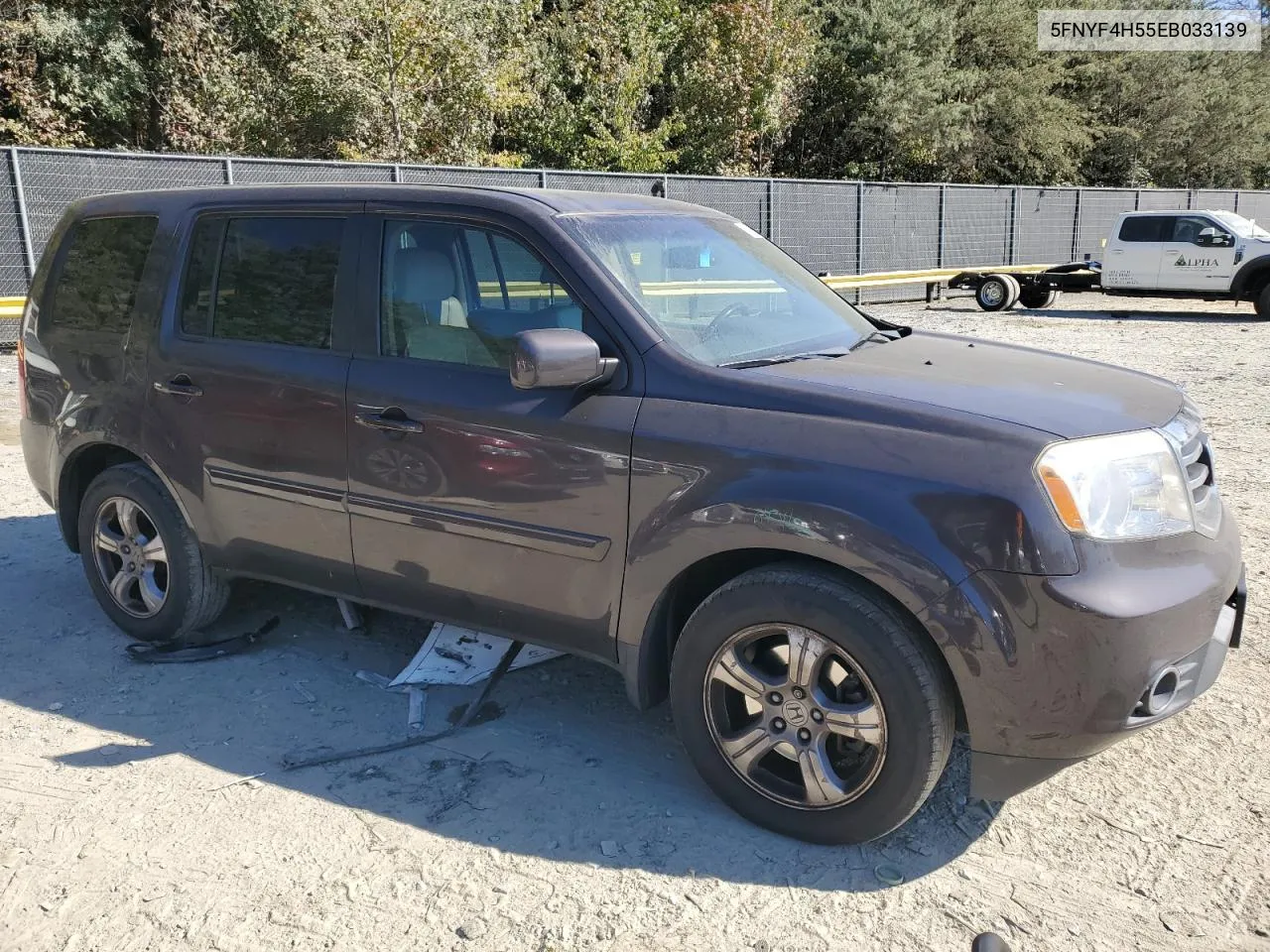 5FNYF4H55EB033139 2014 Honda Pilot Exl