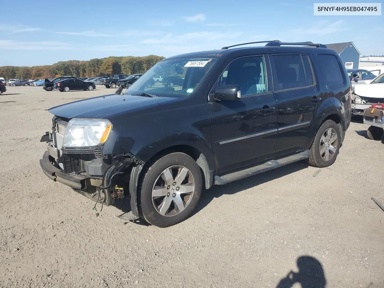 2014 Honda Pilot Touring VIN: 5FNYF4H95EB047495 Lot: 76661584