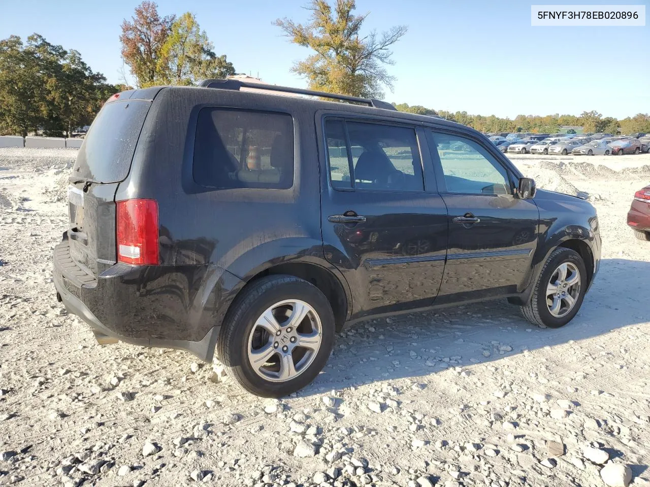 2014 Honda Pilot Exln VIN: 5FNYF3H78EB020896 Lot: 76754534