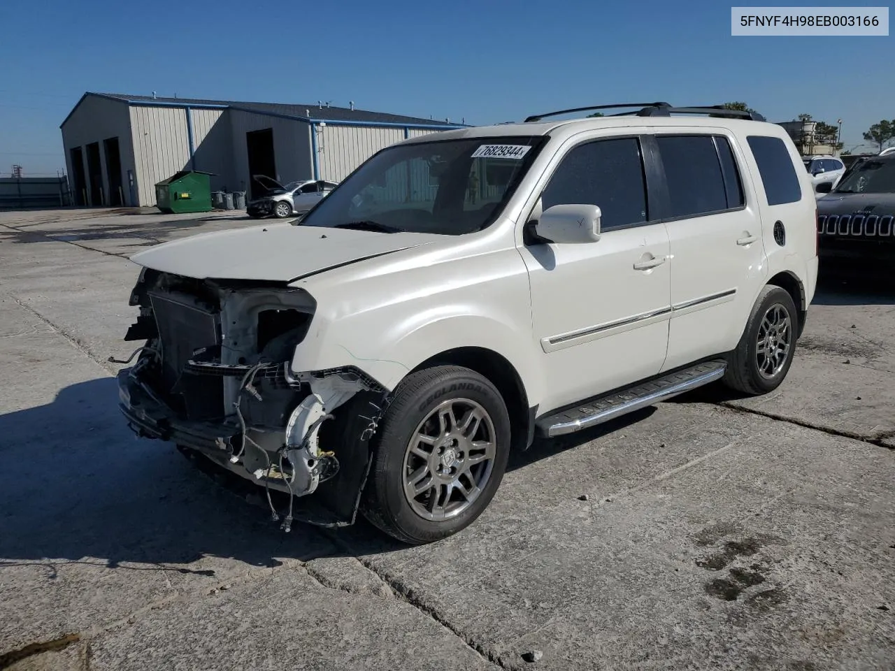 2014 Honda Pilot Touring VIN: 5FNYF4H98EB003166 Lot: 76829344