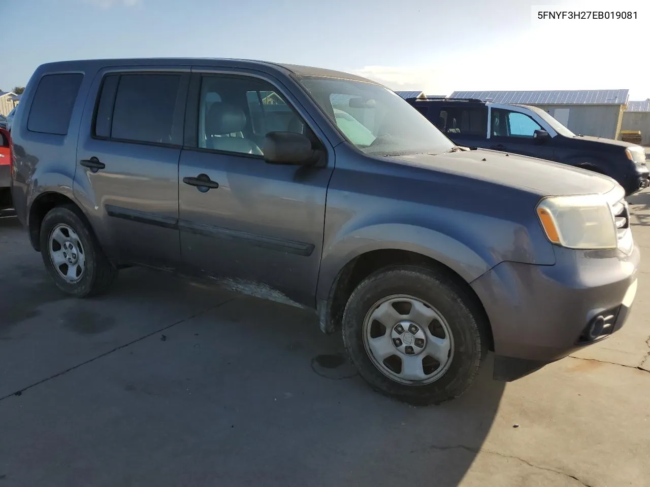 2014 Honda Pilot Lx VIN: 5FNYF3H27EB019081 Lot: 77044944