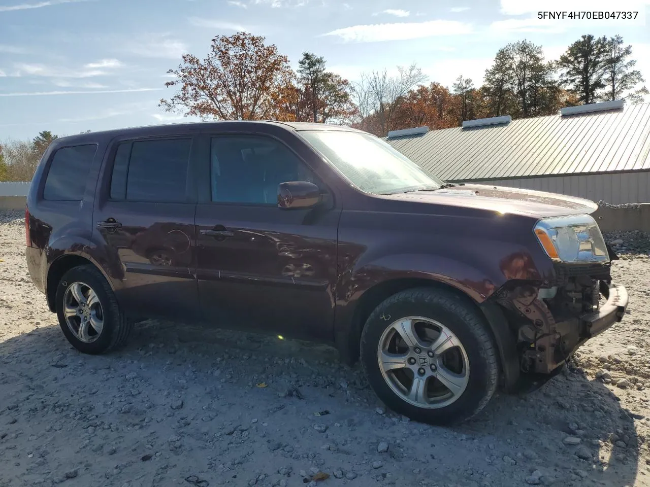 2014 Honda Pilot Exln VIN: 5FNYF4H70EB047337 Lot: 77169034