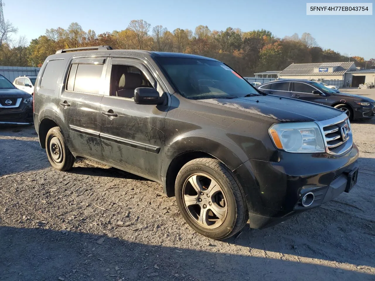 2014 Honda Pilot Exln VIN: 5FNYF4H77EB043754 Lot: 77186694