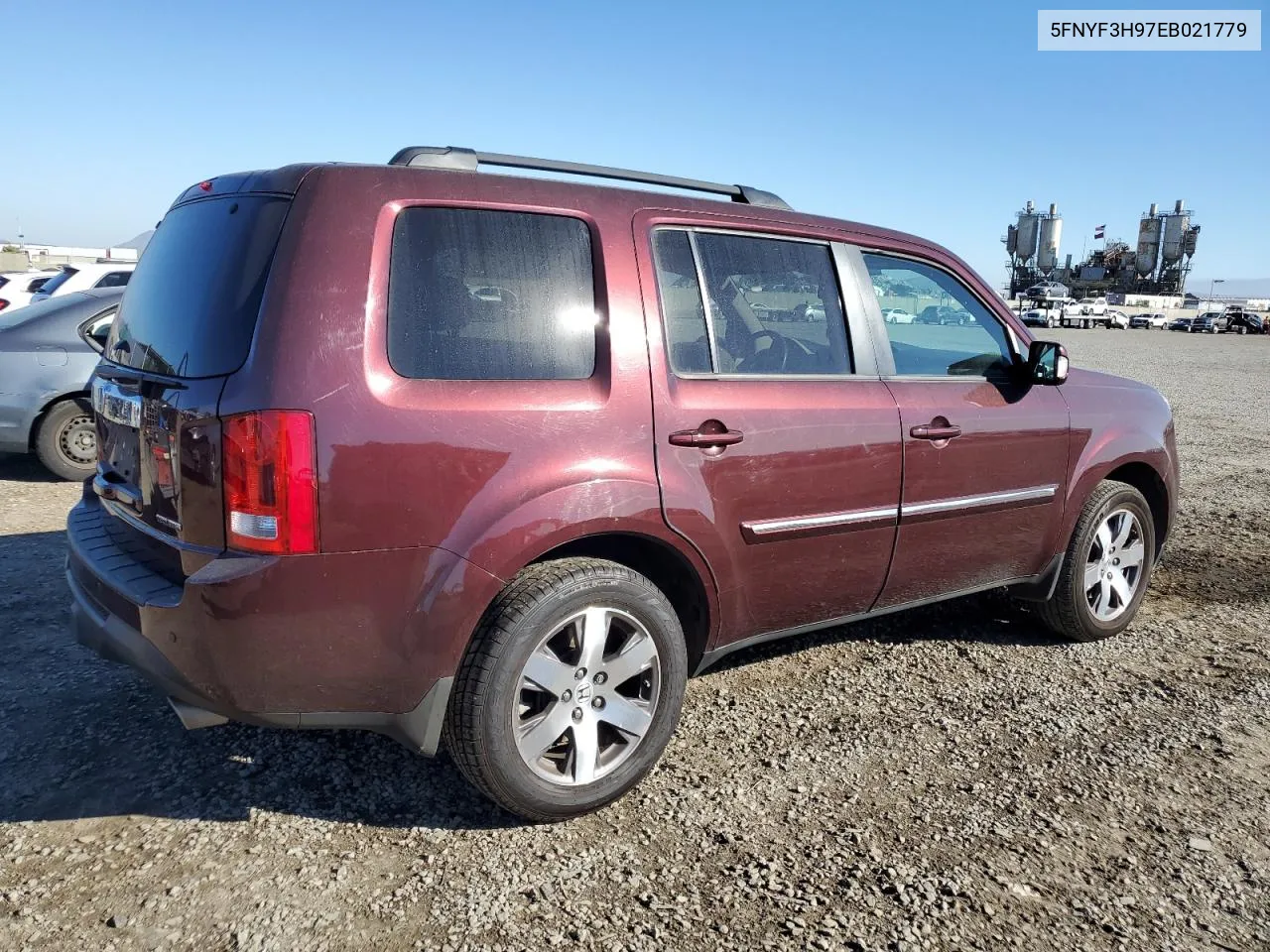 2014 Honda Pilot Touring VIN: 5FNYF3H97EB021779 Lot: 77223074