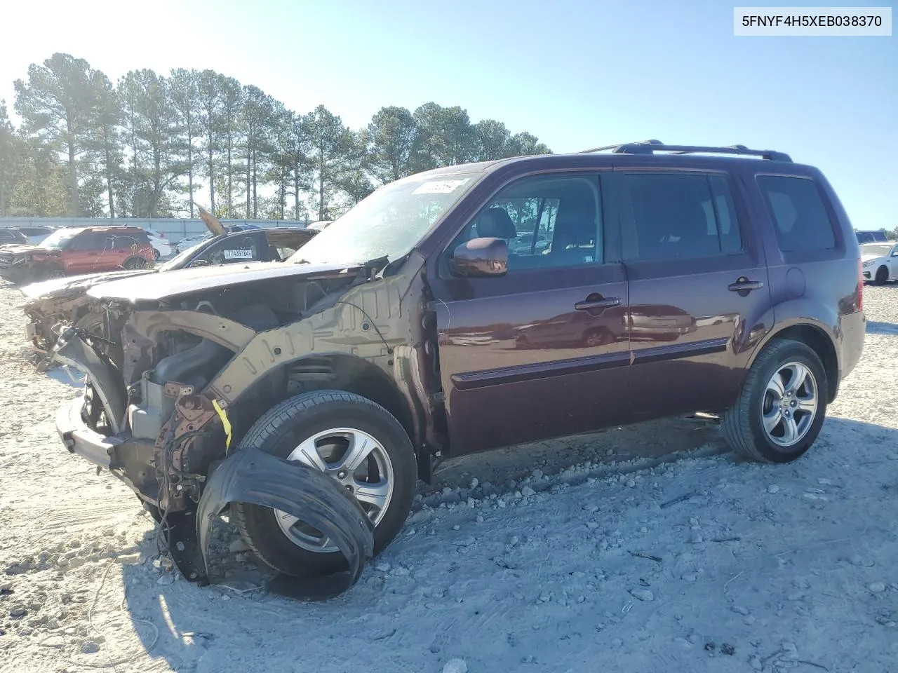 2014 Honda Pilot Exl VIN: 5FNYF4H5XEB038370 Lot: 77262894