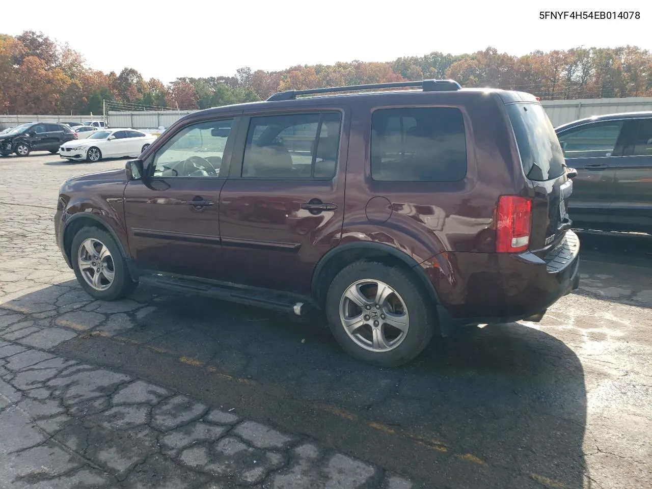 2014 Honda Pilot Exl VIN: 5FNYF4H54EB014078 Lot: 77310894