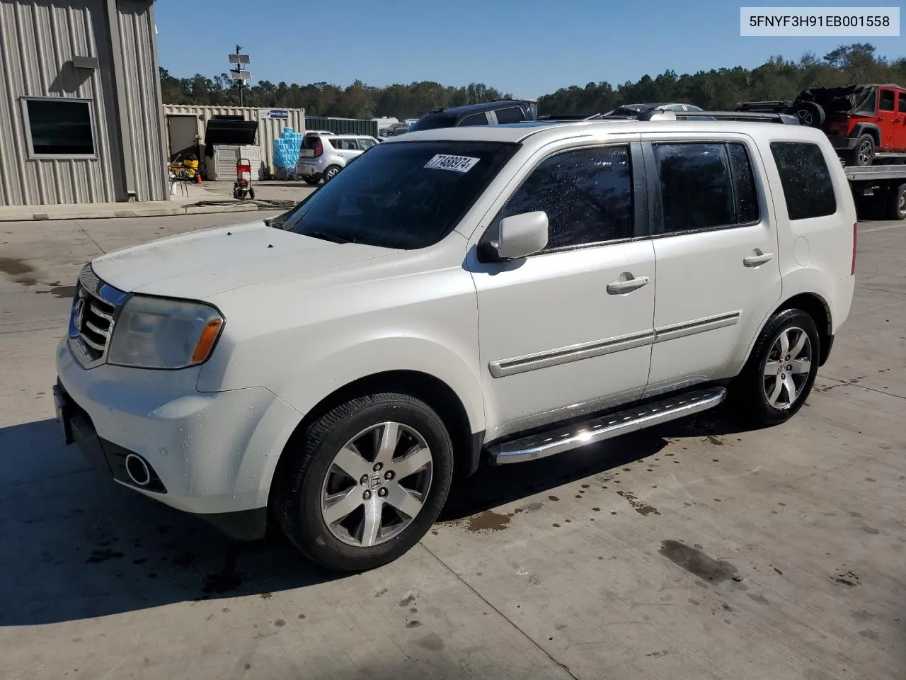 2014 Honda Pilot Touring VIN: 5FNYF3H91EB001558 Lot: 77488974