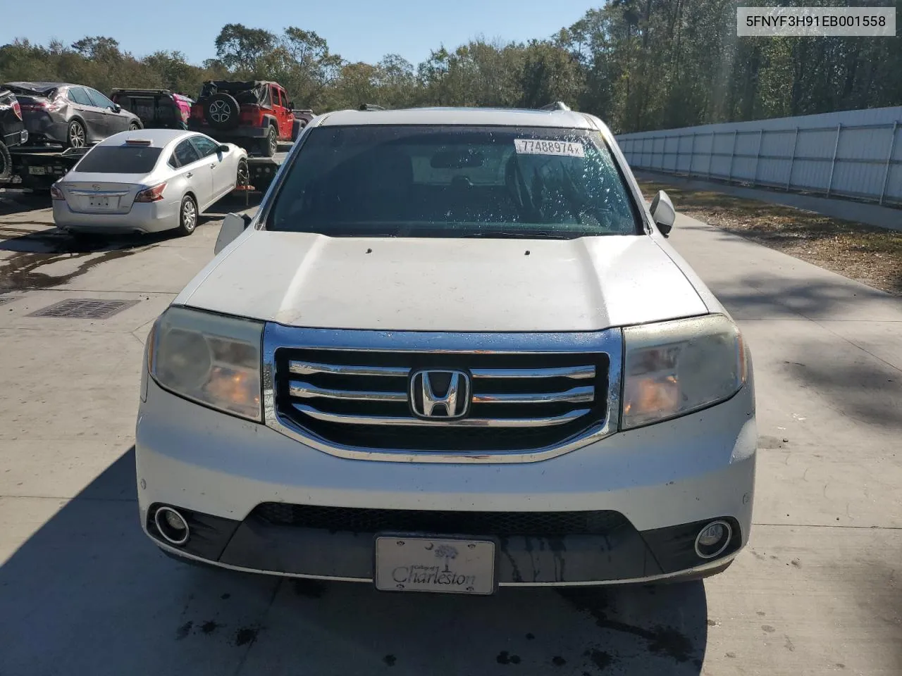 5FNYF3H91EB001558 2014 Honda Pilot Touring