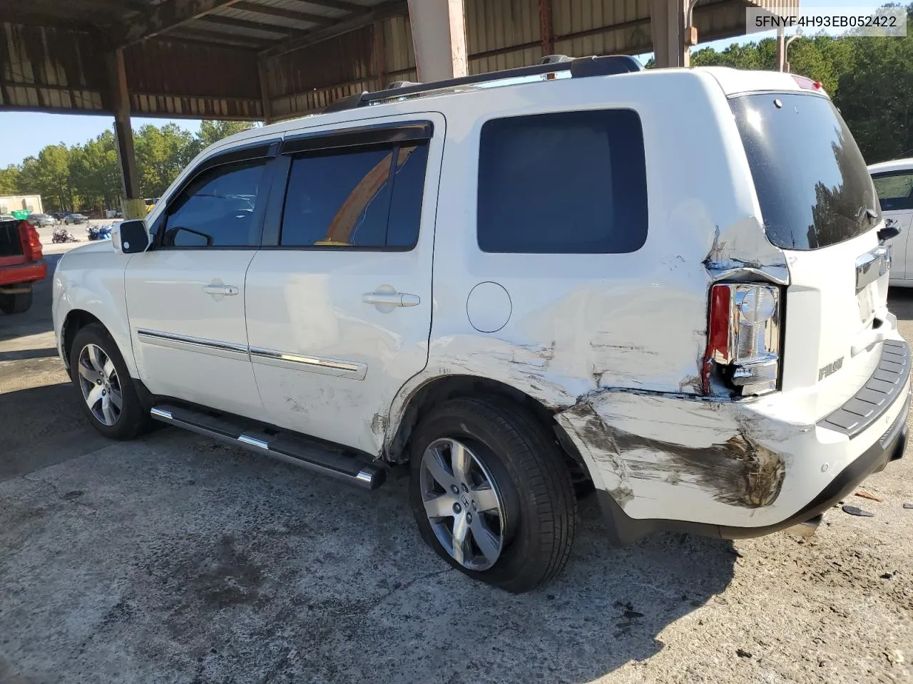 2014 Honda Pilot Touring VIN: 5FNYF4H93EB052422 Lot: 77568444