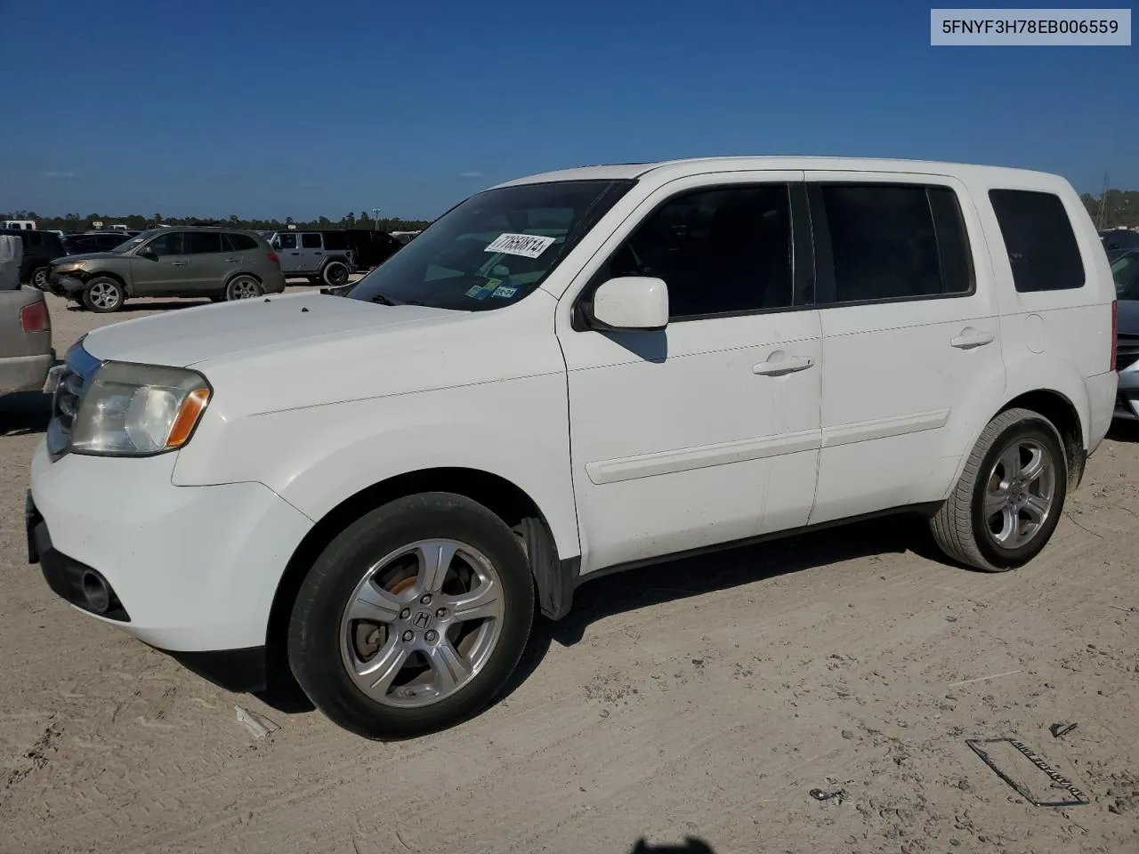 2014 Honda Pilot Exln VIN: 5FNYF3H78EB006559 Lot: 77650814