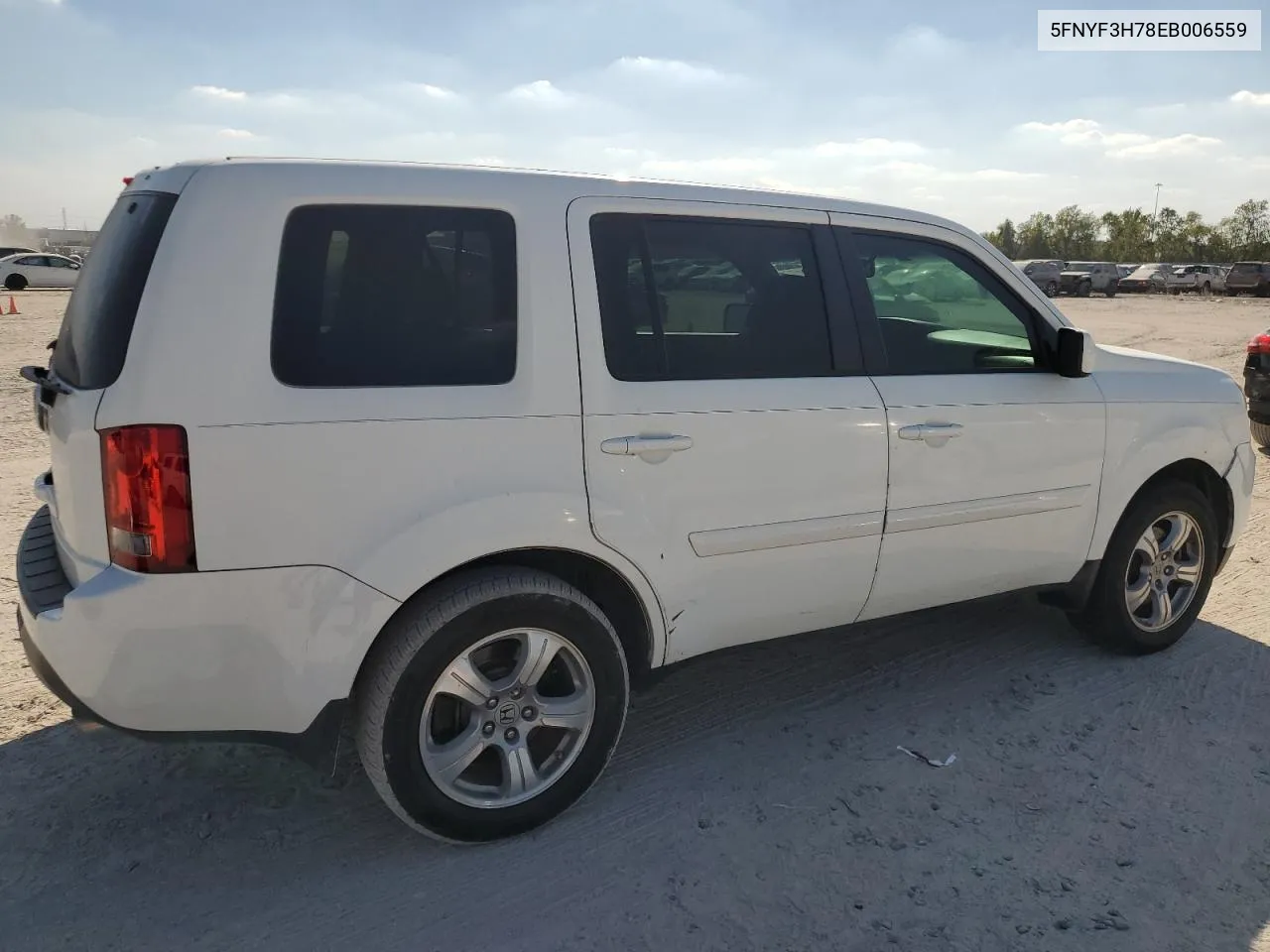 2014 Honda Pilot Exln VIN: 5FNYF3H78EB006559 Lot: 77650814