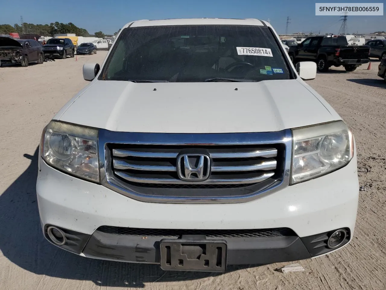 2014 Honda Pilot Exln VIN: 5FNYF3H78EB006559 Lot: 77650814