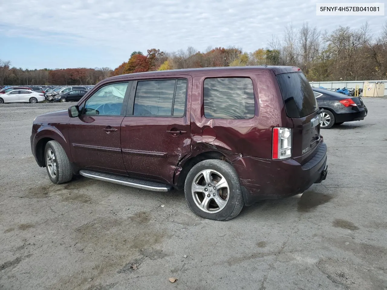 2014 Honda Pilot Exl VIN: 5FNYF4H57EB041081 Lot: 77937144