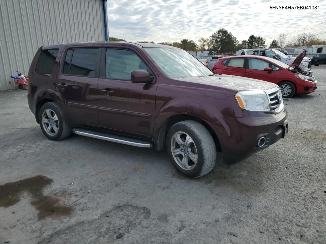 2014 Honda Pilot Exl VIN: 5FNYF4H57EB041081 Lot: 77937144