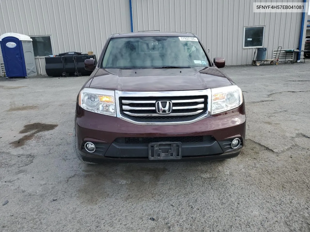 2014 Honda Pilot Exl VIN: 5FNYF4H57EB041081 Lot: 77937144