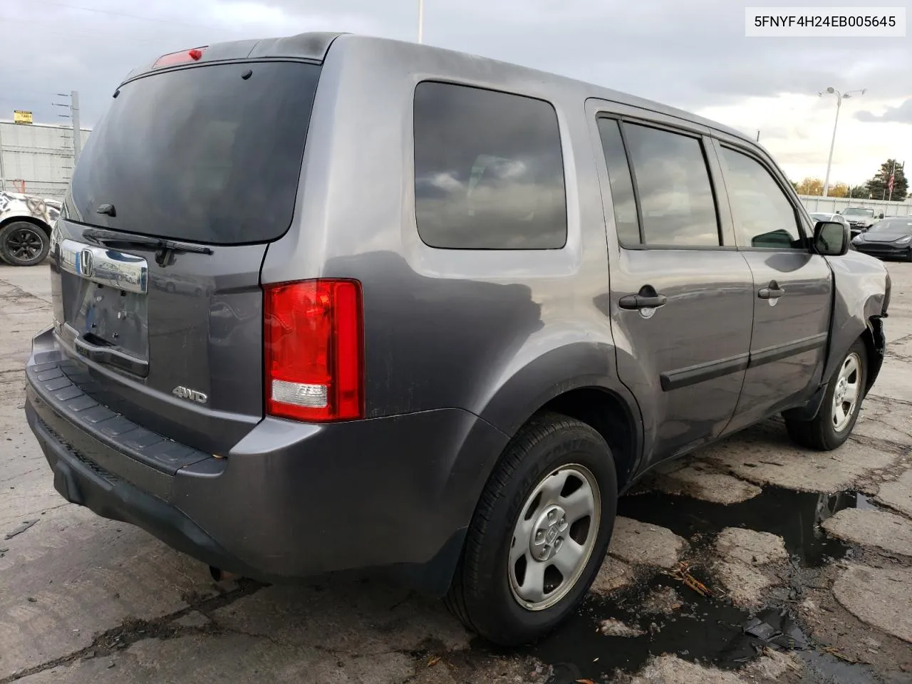 2014 Honda Pilot Lx VIN: 5FNYF4H24EB005645 Lot: 78405544