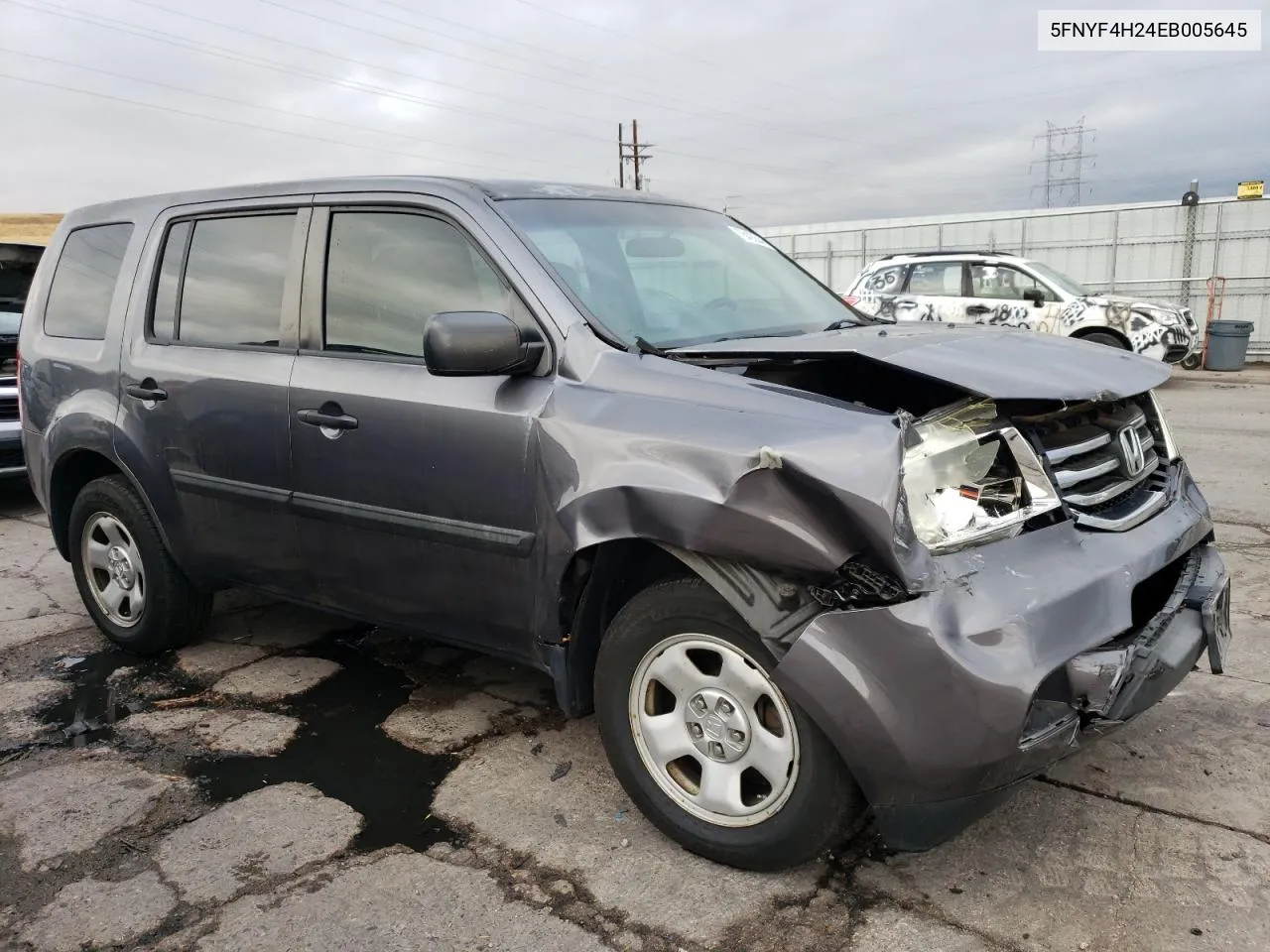 2014 Honda Pilot Lx VIN: 5FNYF4H24EB005645 Lot: 78405544