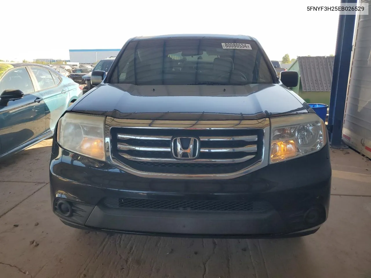 2014 Honda Pilot Lx VIN: 5FNYF3H25EB026529 Lot: 80080534