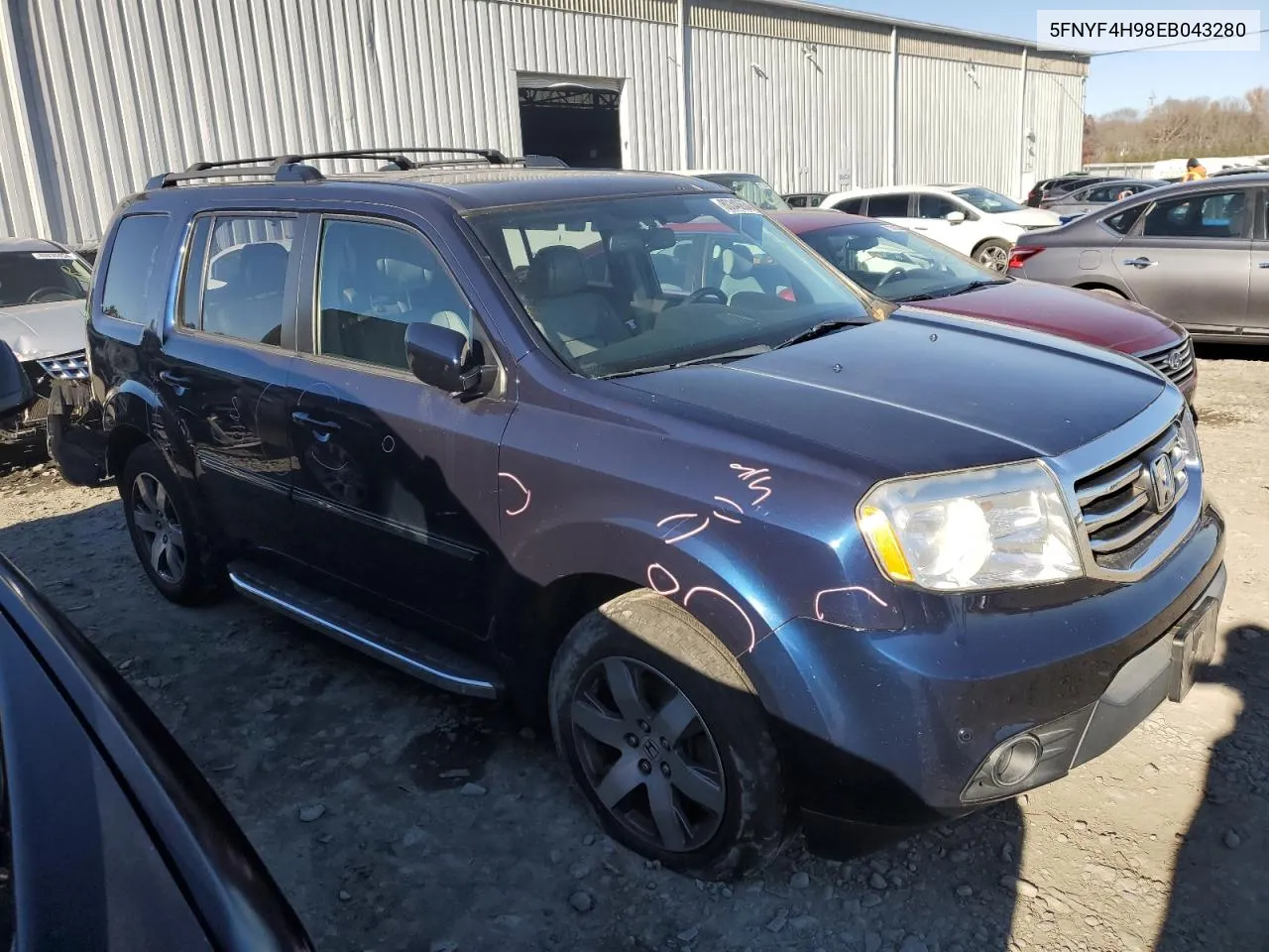 2014 Honda Pilot Touring VIN: 5FNYF4H98EB043280 Lot: 80340634