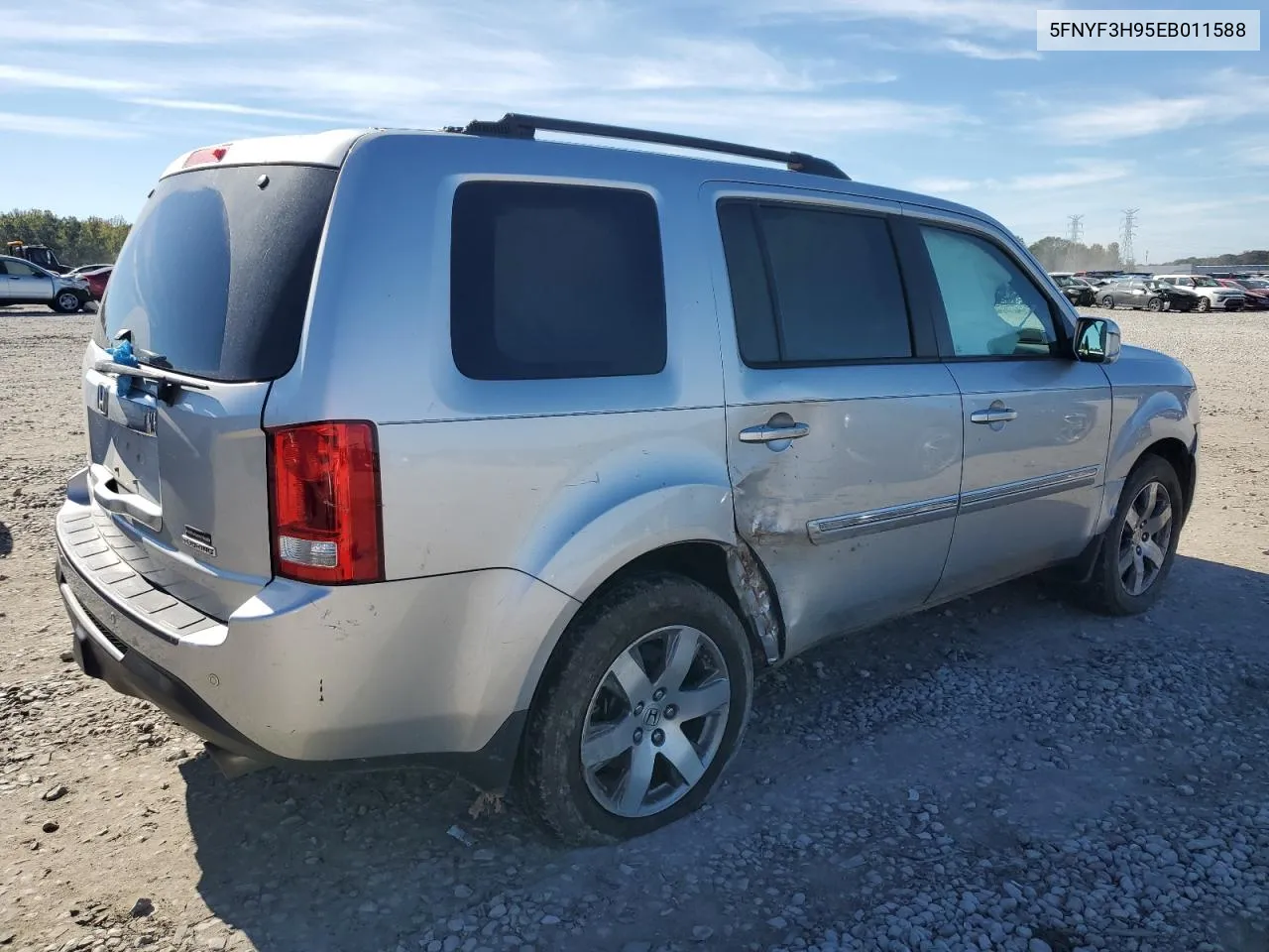 2014 Honda Pilot Touring VIN: 5FNYF3H95EB011588 Lot: 80488264