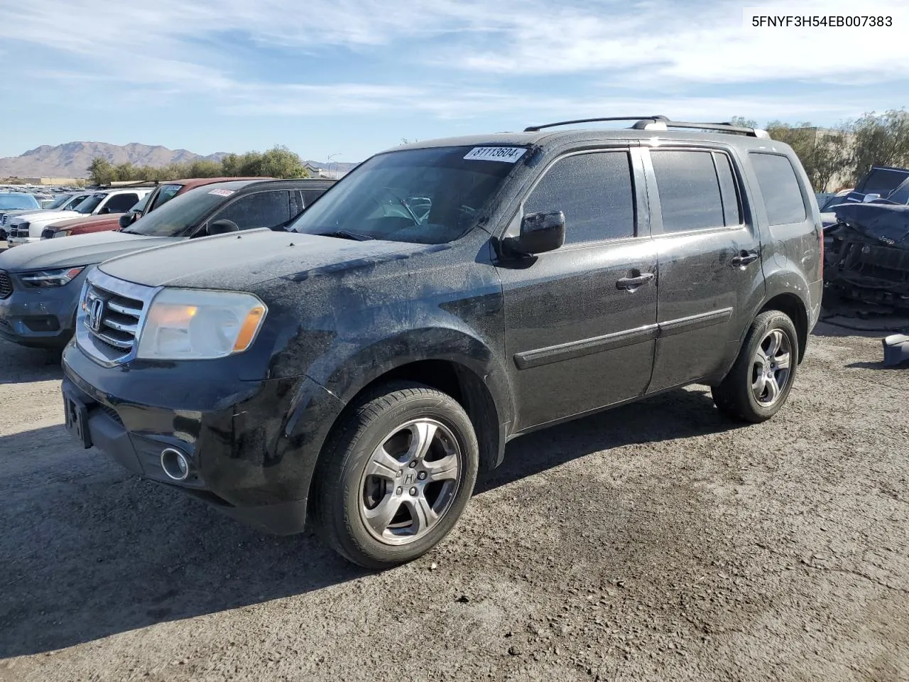 2014 Honda Pilot Exl VIN: 5FNYF3H54EB007383 Lot: 81113604