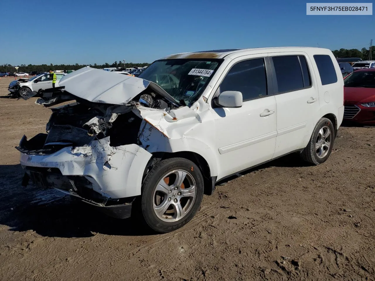 2014 Honda Pilot Exln VIN: 5FNYF3H75EB028471 Lot: 81344784