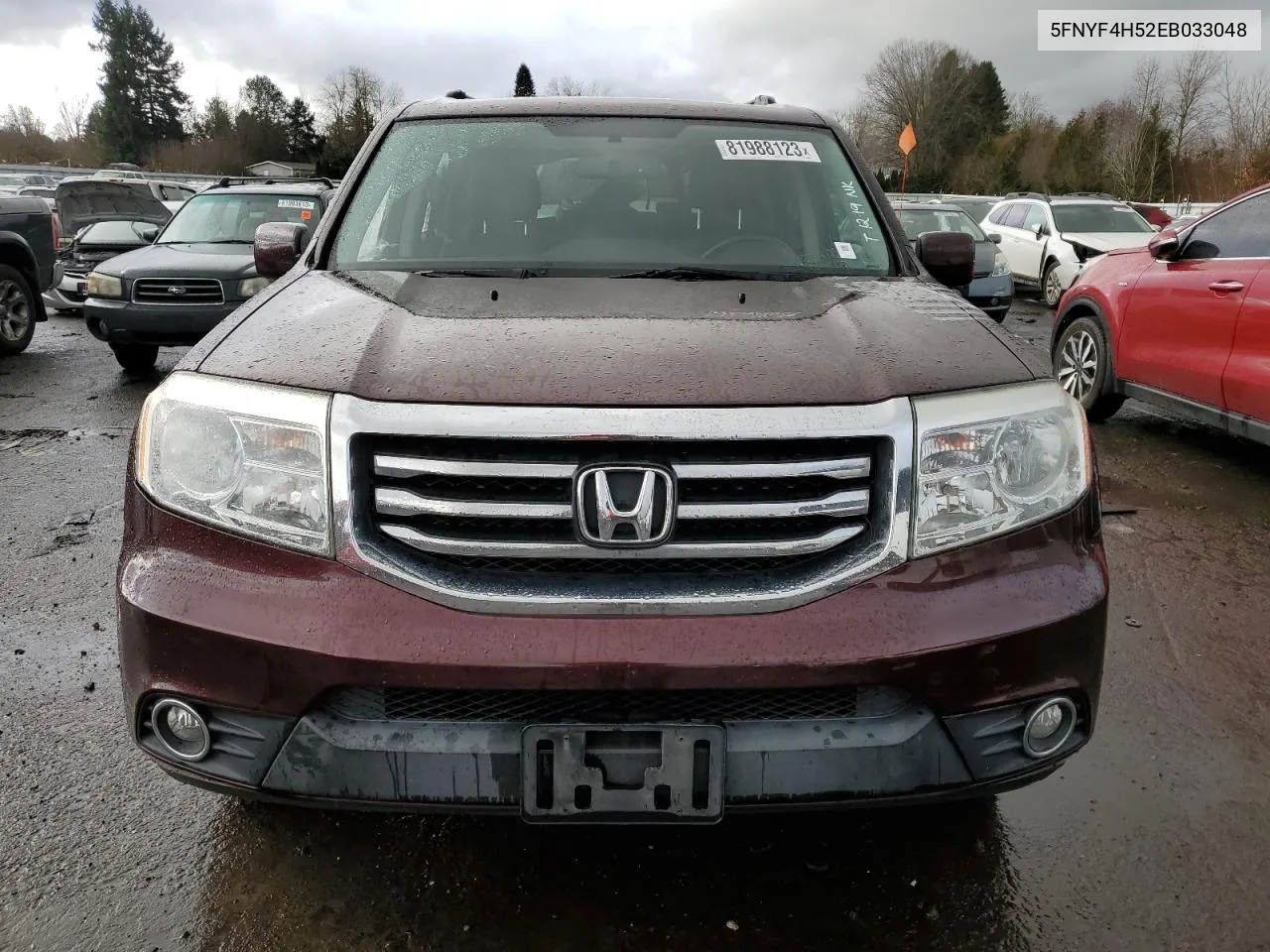 2014 Honda Pilot Exl VIN: 5FNYF4H52EB033048 Lot: 81988123