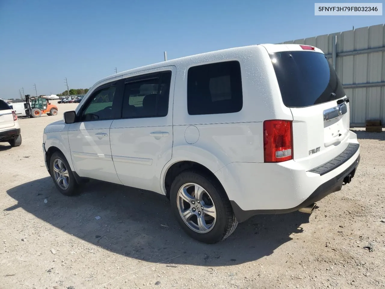 2015 Honda Pilot Exln VIN: 5FNYF3H79FB032346 Lot: 43849294