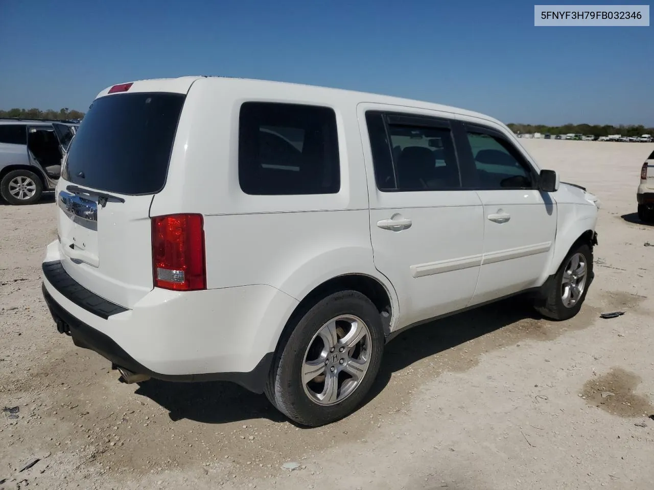 2015 Honda Pilot Exln VIN: 5FNYF3H79FB032346 Lot: 43849294