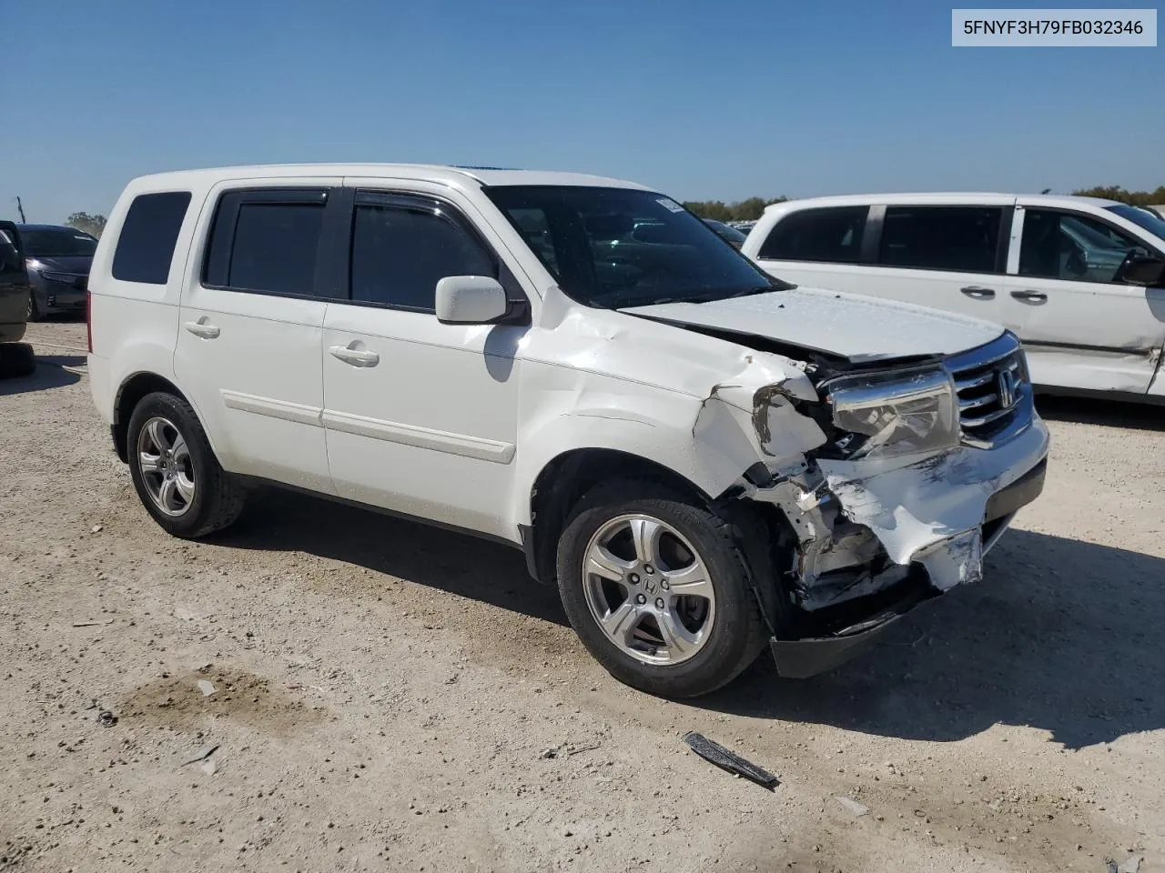 2015 Honda Pilot Exln VIN: 5FNYF3H79FB032346 Lot: 43849294