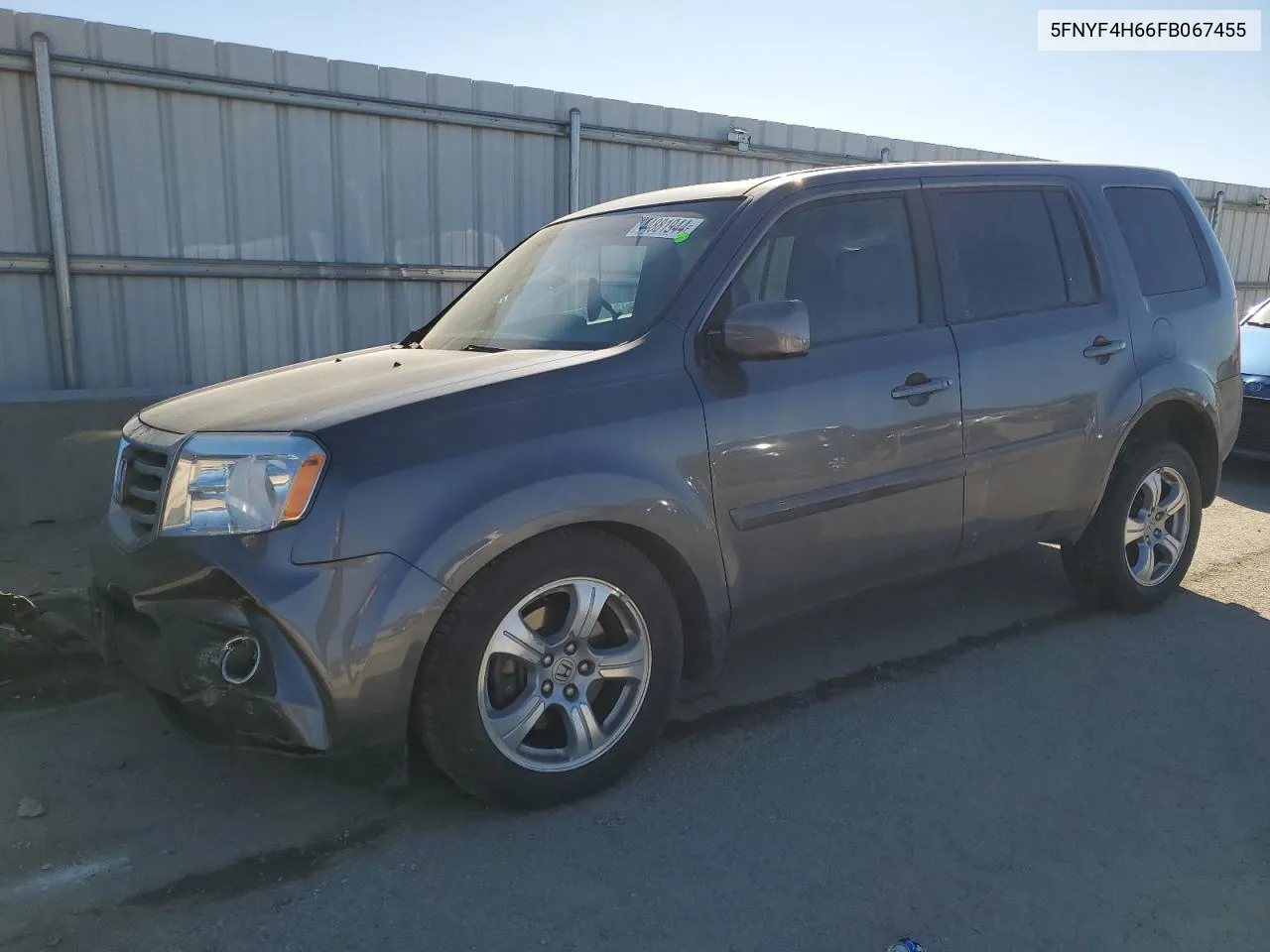 2015 Honda Pilot Exl VIN: 5FNYF4H66FB067455 Lot: 44881944