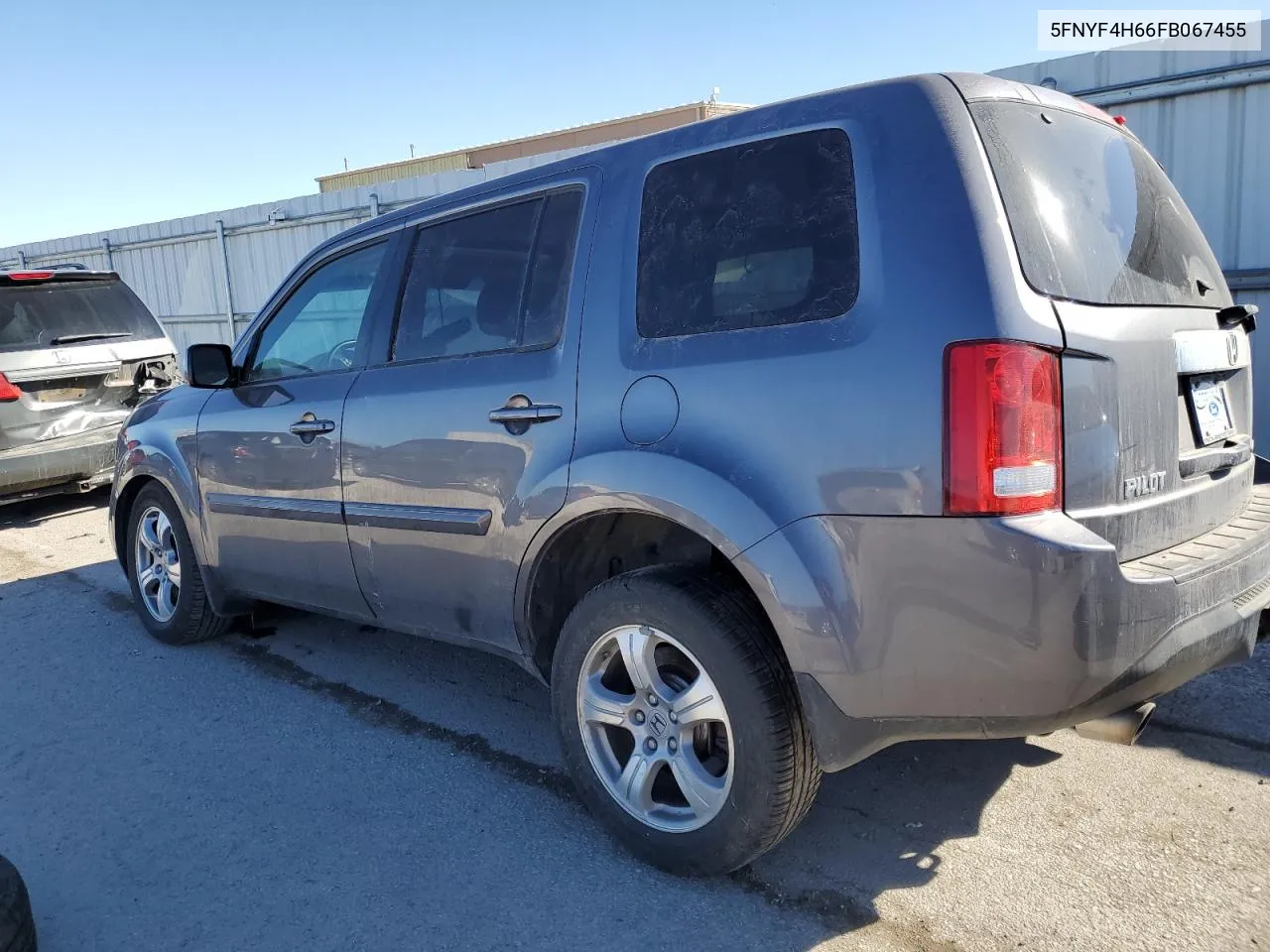 2015 Honda Pilot Exl VIN: 5FNYF4H66FB067455 Lot: 44881944