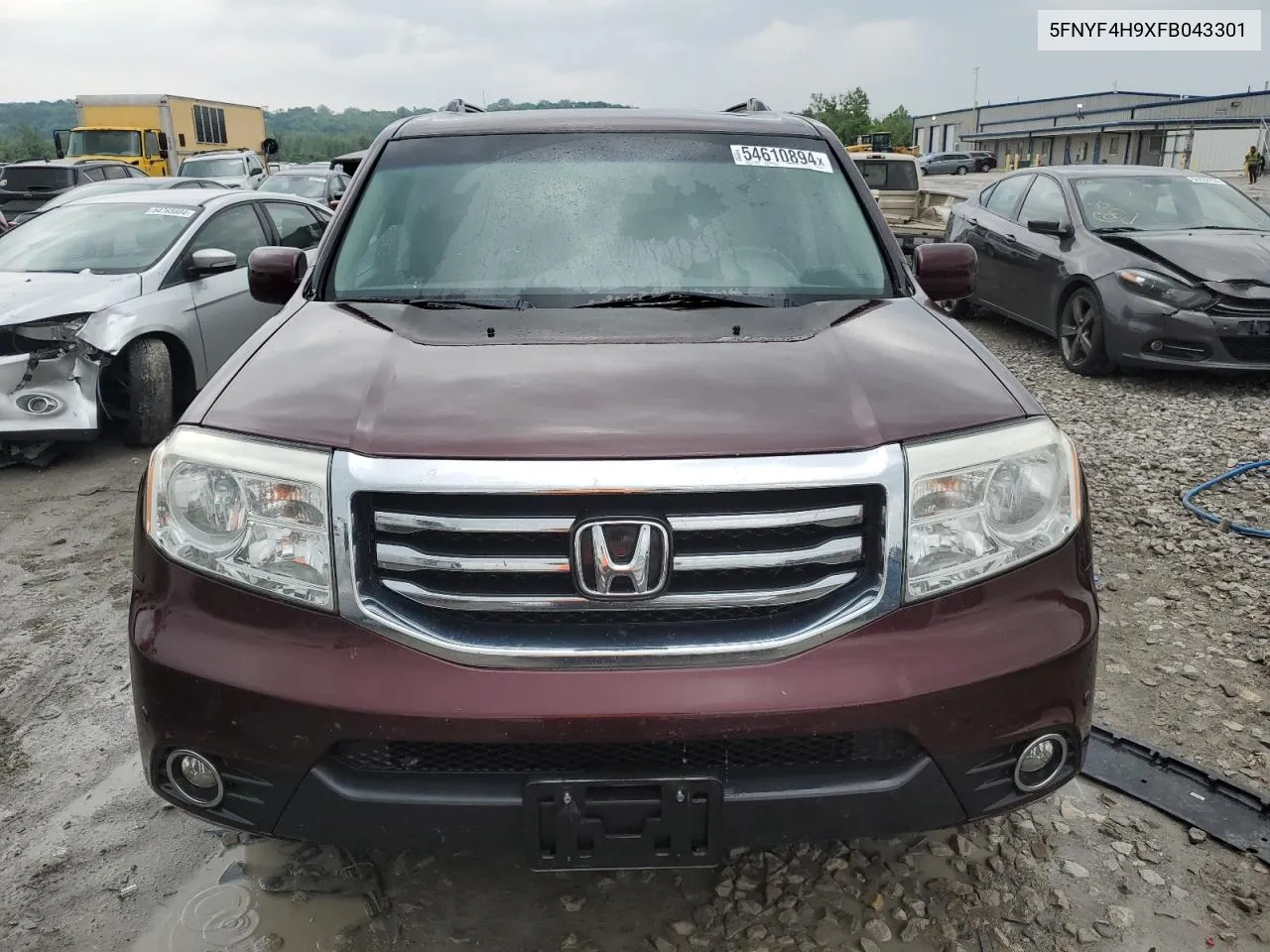 2015 Honda Pilot Touring VIN: 5FNYF4H9XFB043301 Lot: 54610894