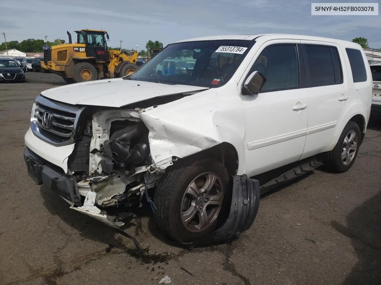 2015 Honda Pilot Exl VIN: 5FNYF4H52FB003078 Lot: 55313784