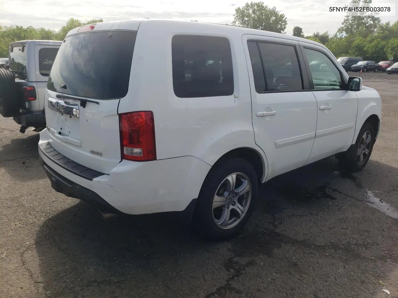 5FNYF4H52FB003078 2015 Honda Pilot Exl