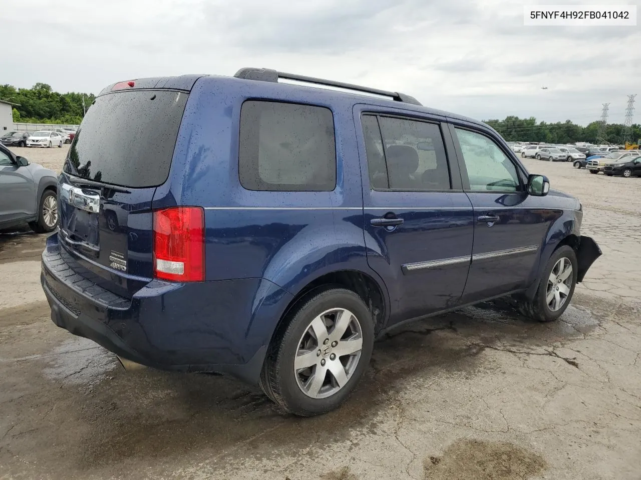 2015 Honda Pilot Touring VIN: 5FNYF4H92FB041042 Lot: 59539004