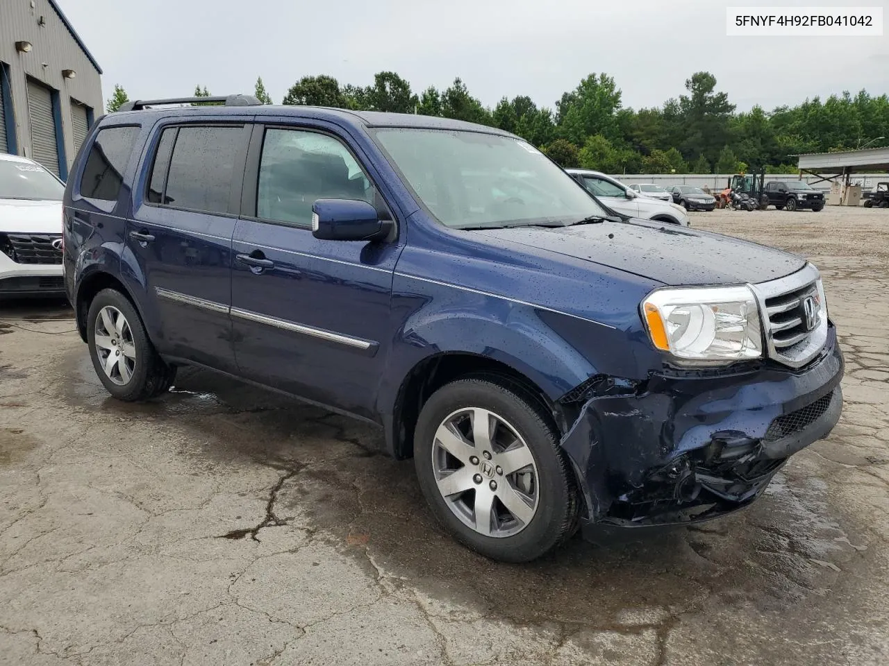 2015 Honda Pilot Touring VIN: 5FNYF4H92FB041042 Lot: 59539004